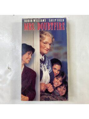 Mrs. Doubtfire 1993 VHS Comedy Robin Williams Sally Field Pre-Owned